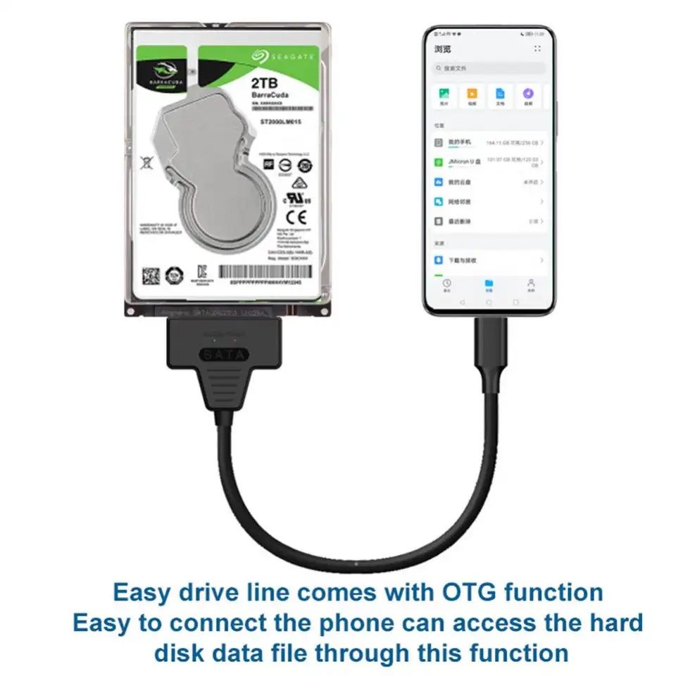 Переходник-USB на SATA и IDE  жесткий диск, ноутбук монитор ПК Type-c