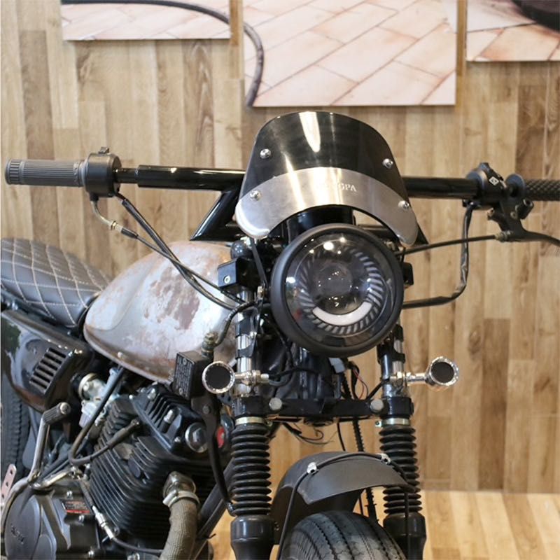 Far Moto Cafe Racer Lupa Angel Eyes Custom Bobber Chooper 6,5" A430
