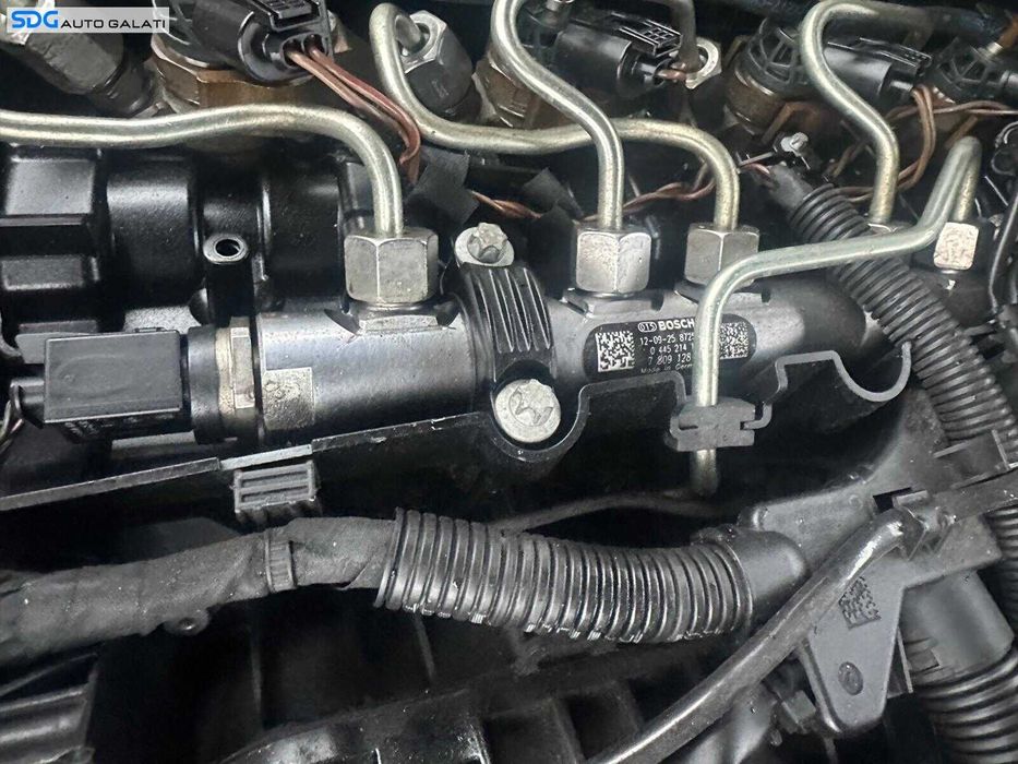 Rampa Presiune Injectoare Completa cu Senzor Senzori Regulator Presiune BMW Seria 3 E90 E91 316 318 320 2.0 D N47 2007 - 2011 Cod 780912805 7809128 0445214183 [K0394]