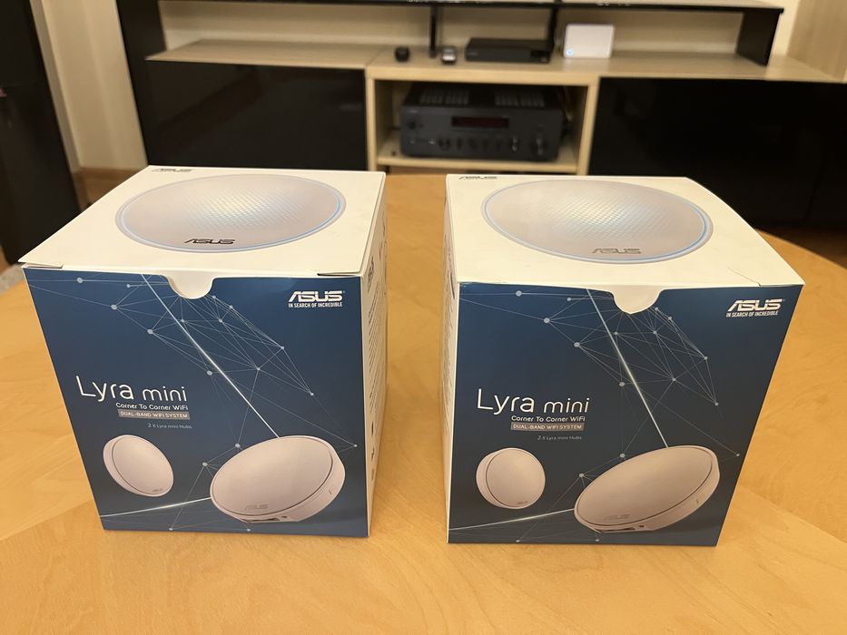 Vând sistem-router mesh Wi-Fi ASUS Lyra MAP-AC1300-2 bucati