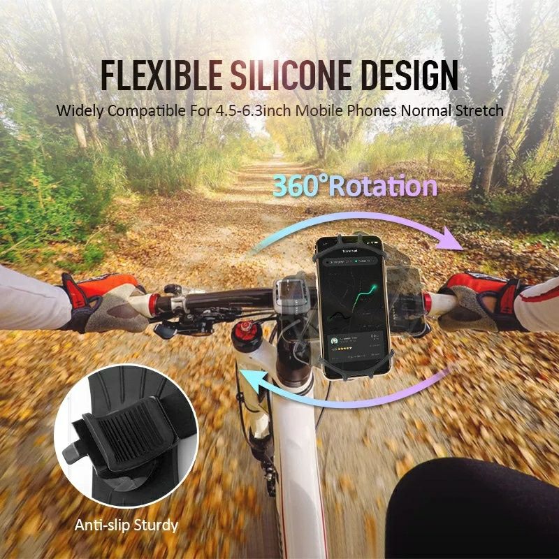 Suport silicon telefon, rotativ pt bicicleta,motocicleta,trotineta