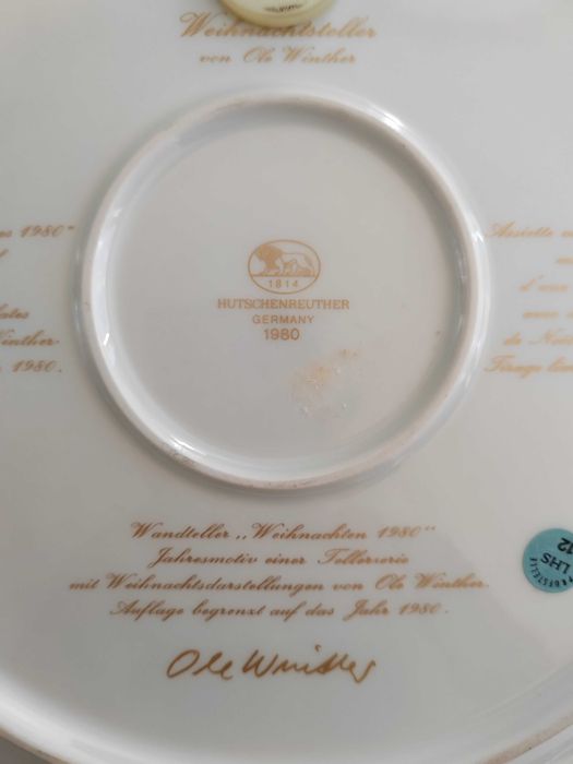 Немска коледна чиния с оригиналната кутия