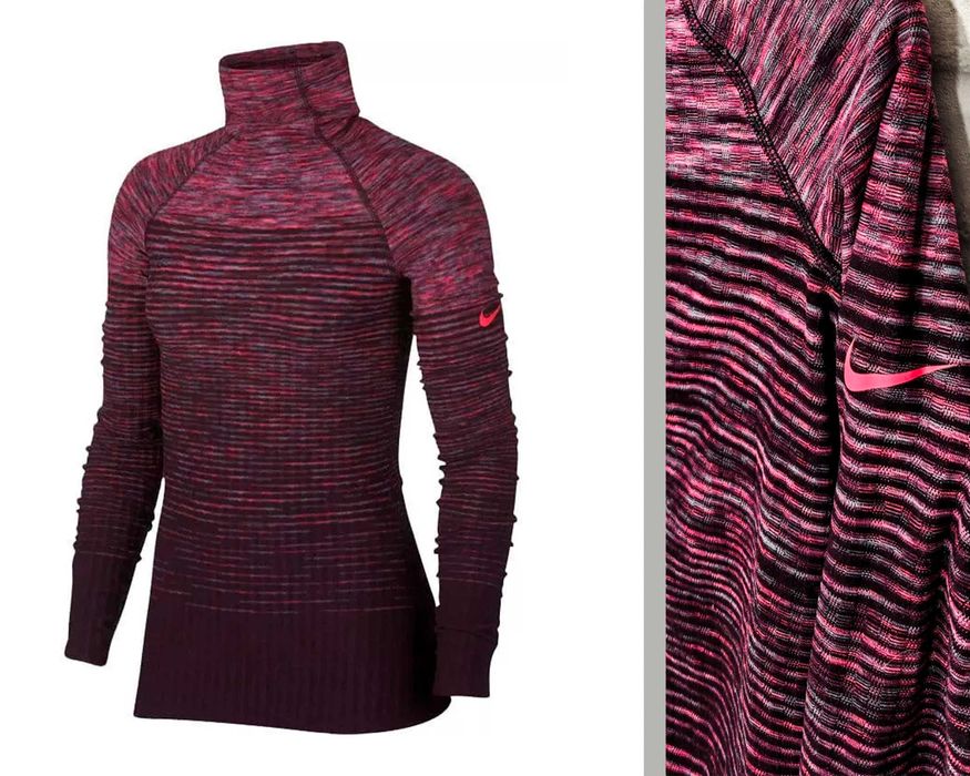 Nike Оригинална дамска фланелка за фитнес / бягане размер М