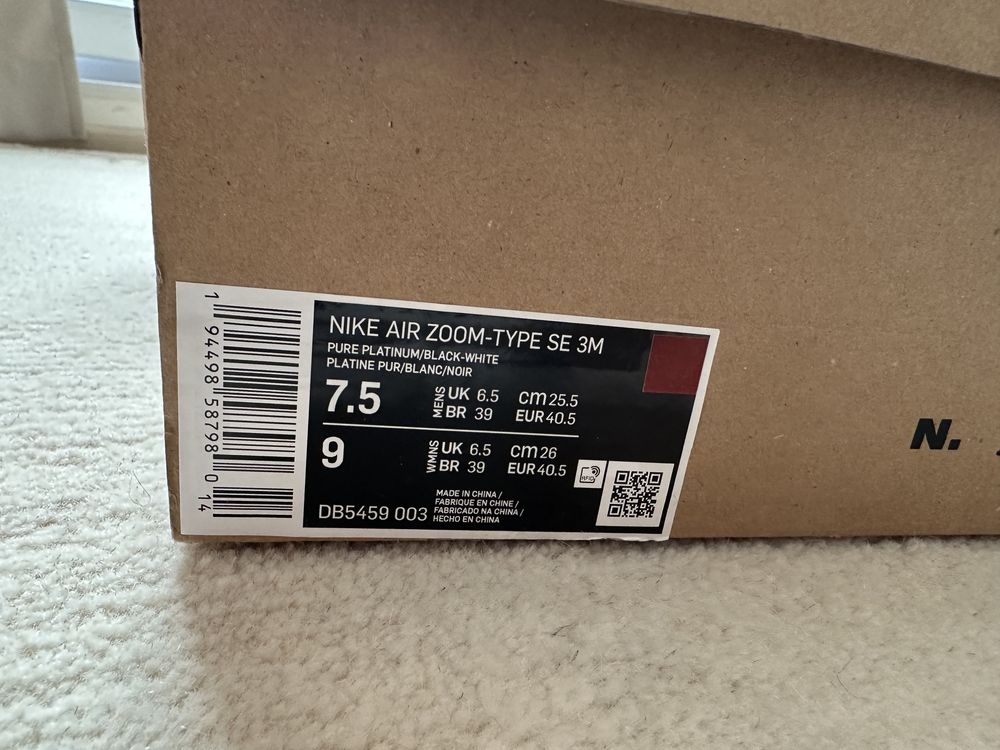 Маратонки Nike Air Zoom Type SE 3M, номер 40.5, uk 6.5