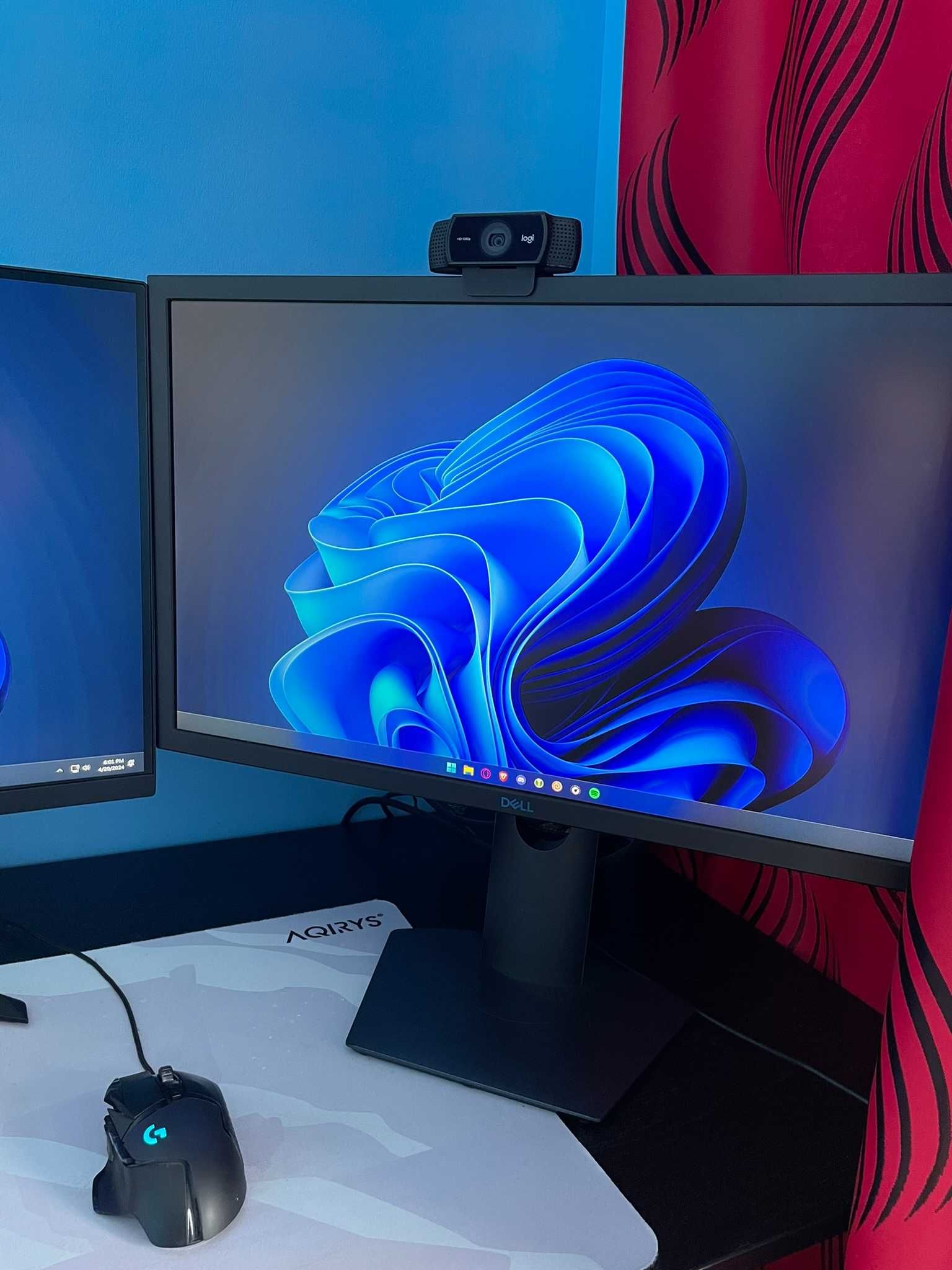 Setup Gaming PC+2 Monitoare (27" 144hz/24" 144hz)+Periferice