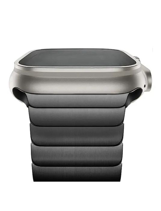Curea Husa Titanium Loop Apple Watch Seria 1-9 Ultra Incarcator Cablu
