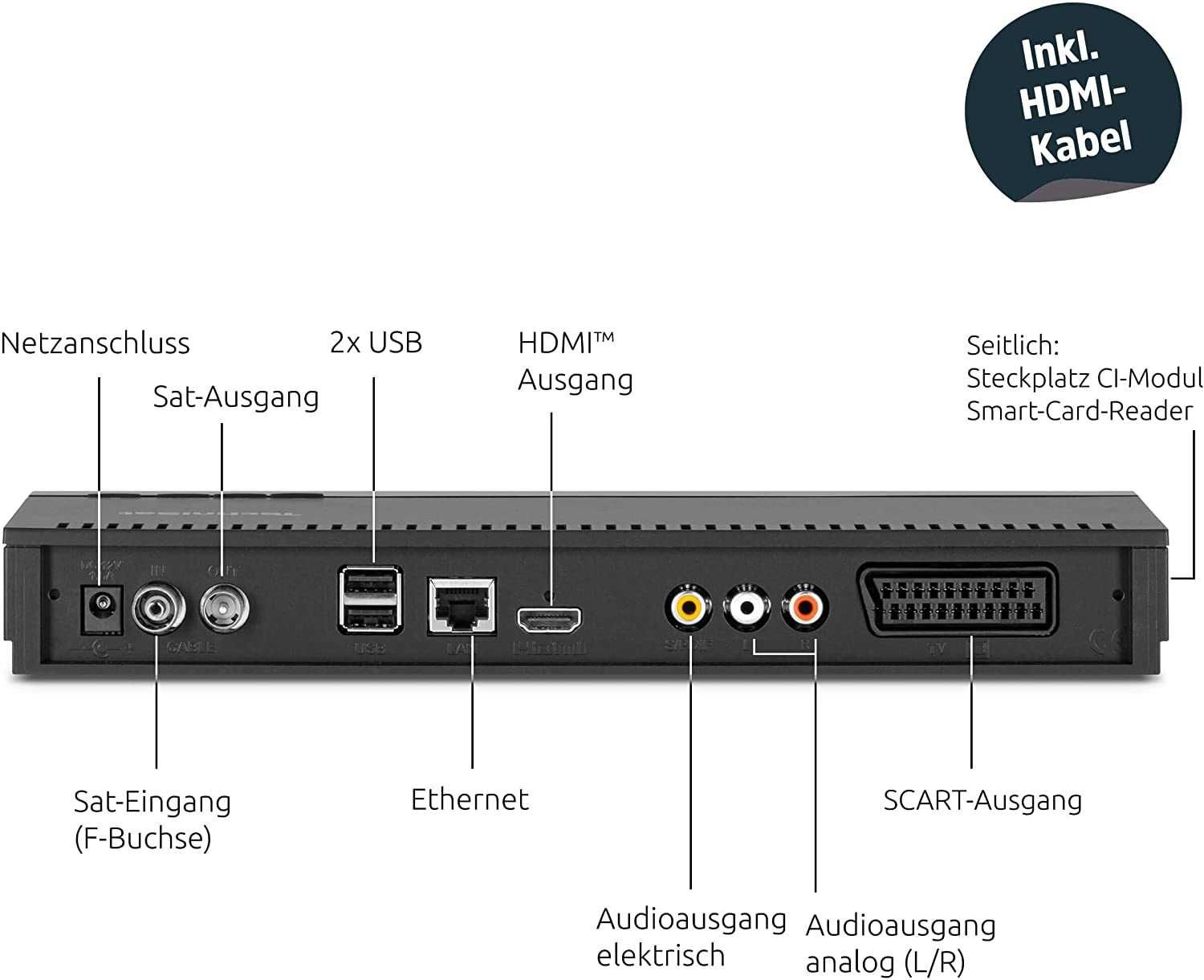 Цифров кабелен приемник TECHNISTAR K4 ISIO DVB-C с 4 тунера