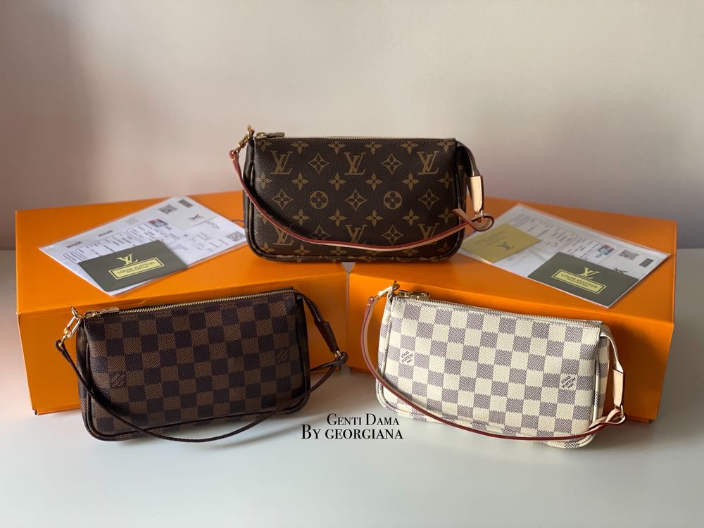 Geanta/Genti Louis Vuitton Pochette Accessories Piele Naturala