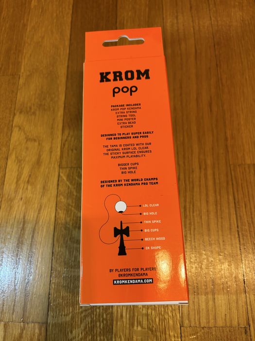 Kendama KROM Pop sticky orange