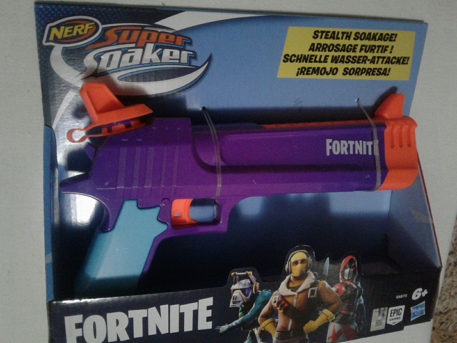 Blaster cu apa Nerf Super Soaker Fortnite HC-E, pistol jucarie, nou