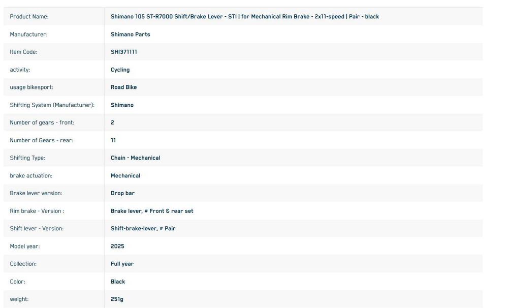 Manete Shimano 105 2x11 speed si schimbator spate Shimano 105 11 speed