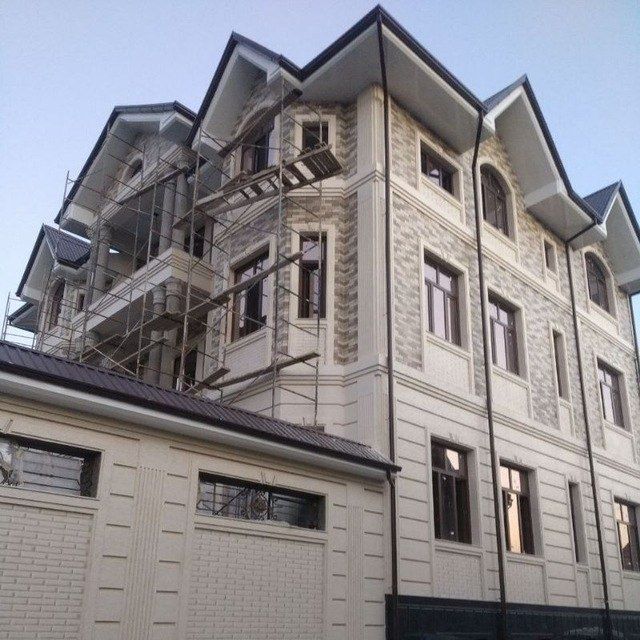 Alykabond ustasi travertin алюкобонд монтаж аликафон здания фасад