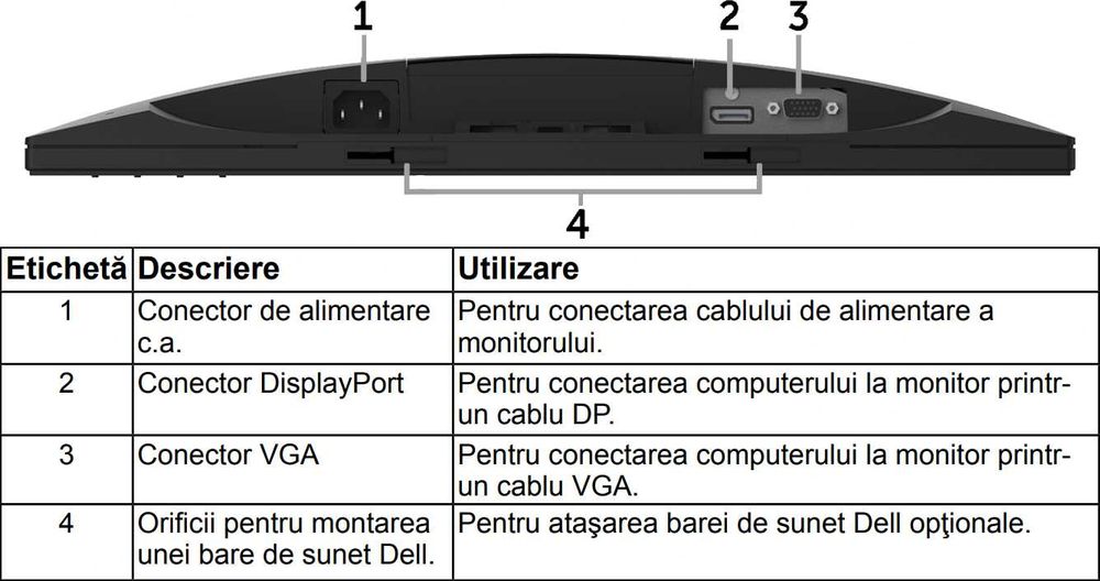 Display Monitor Dell E2216Hf 22" / 46cm 1920x1080 Full HD 60 Hz Wide