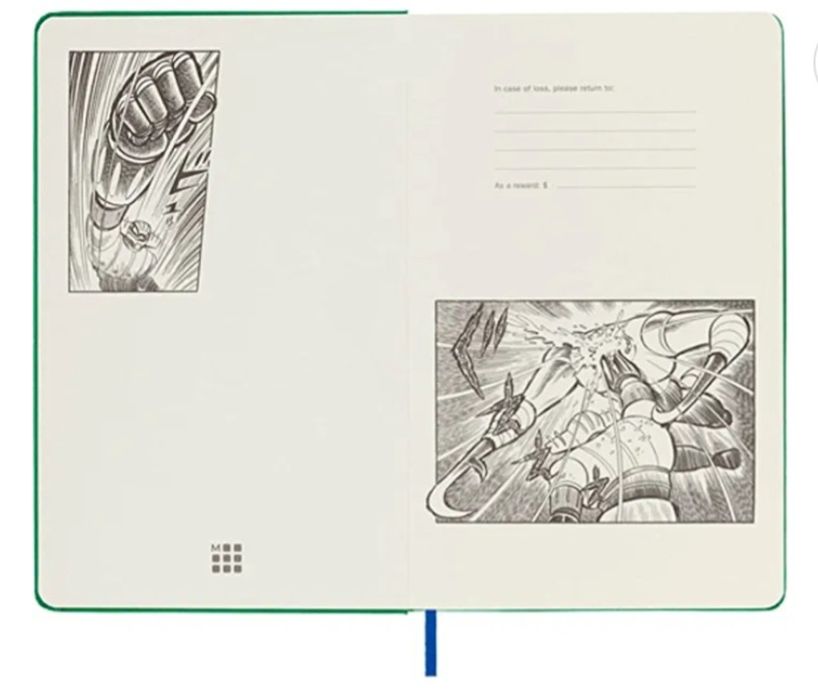 Limited Edition Moleskine тефтер с бели страници, Go Nagai Super Robot