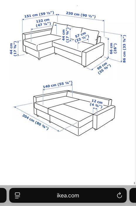 Se vinde colțar extensibil- Ikea