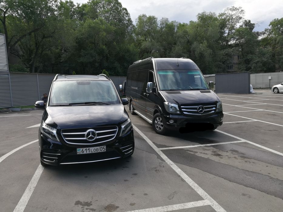 Аренда с водителем 5000/час минивэн микроавтобус Мерседес Вкласс Виана