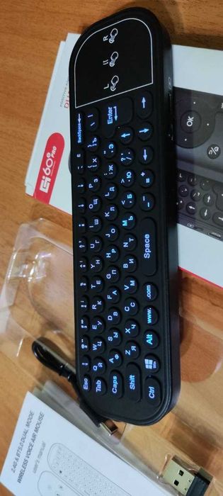 "G60S" Pro BT 2,4 ГГц пульт с голосовым управлением и мини-клавиатурой