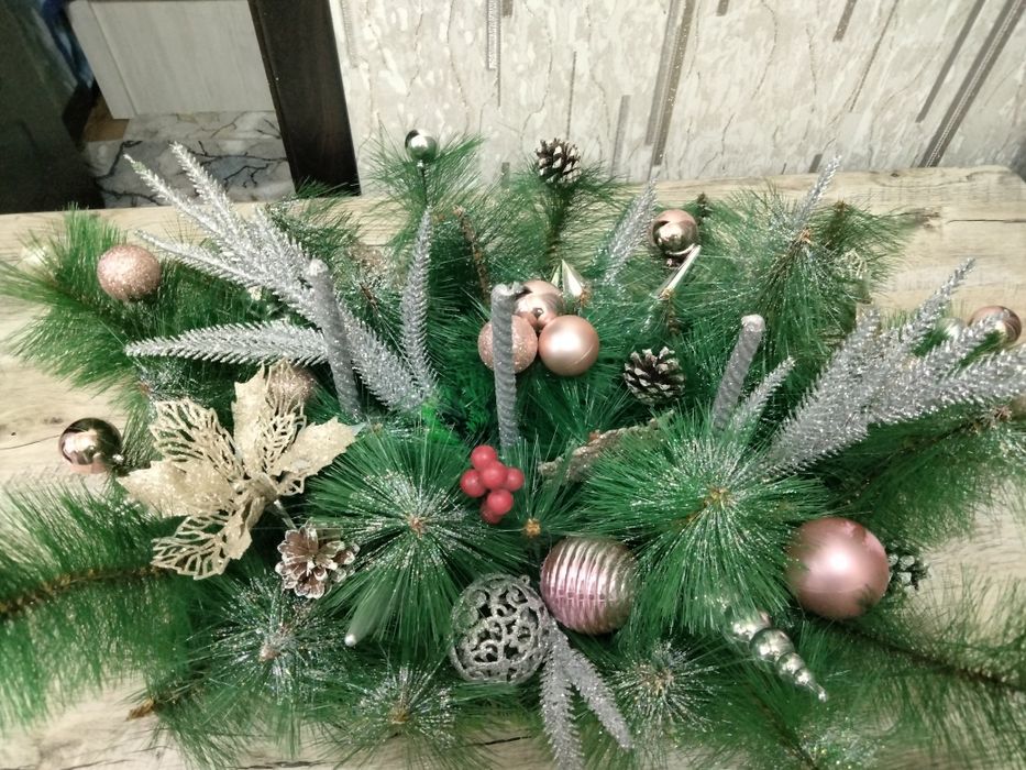 Новогодняя композиция для стола