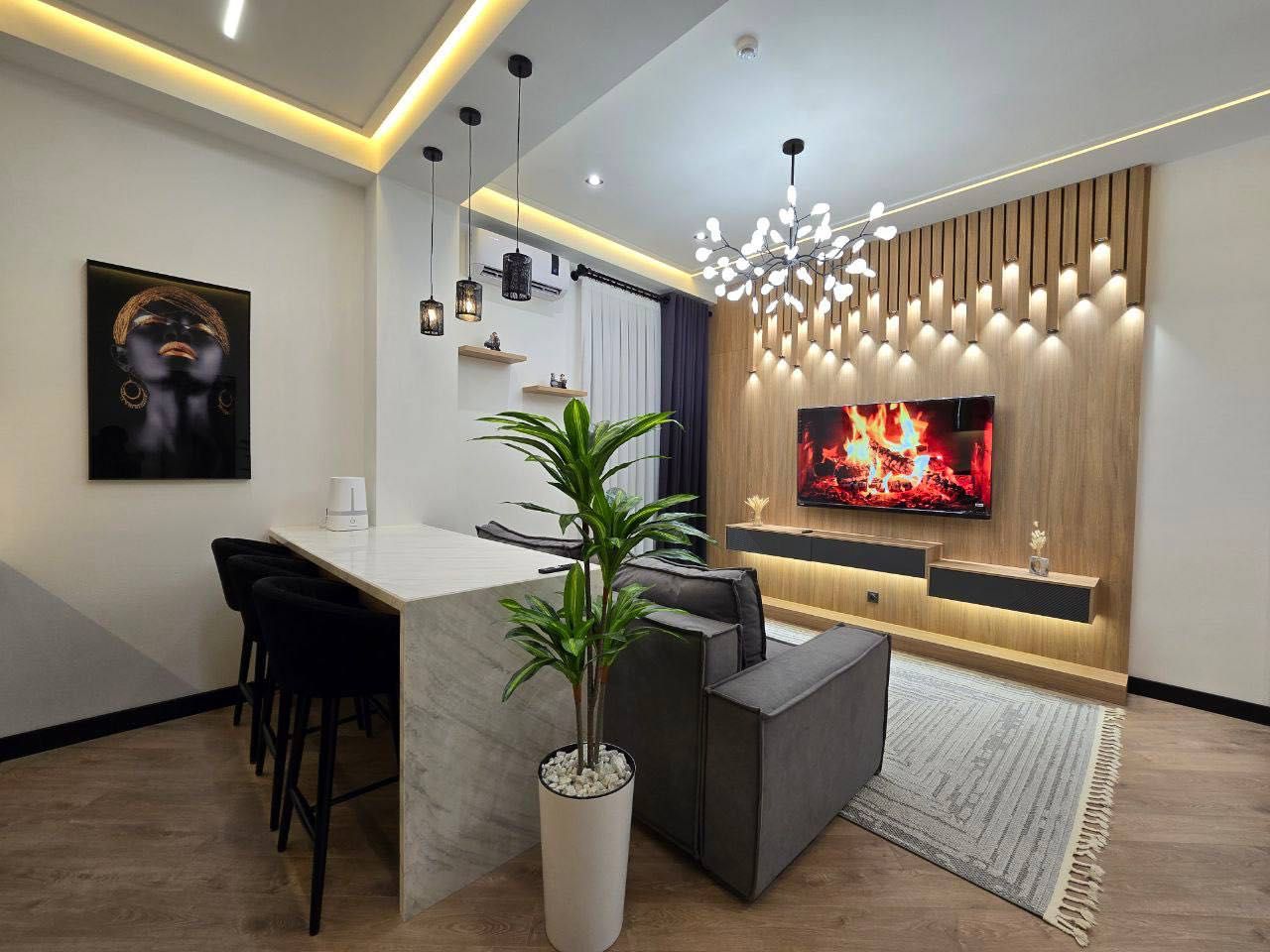 Skyline Продается 2 комнатная квартира ремонт Пос-во России Мирабад