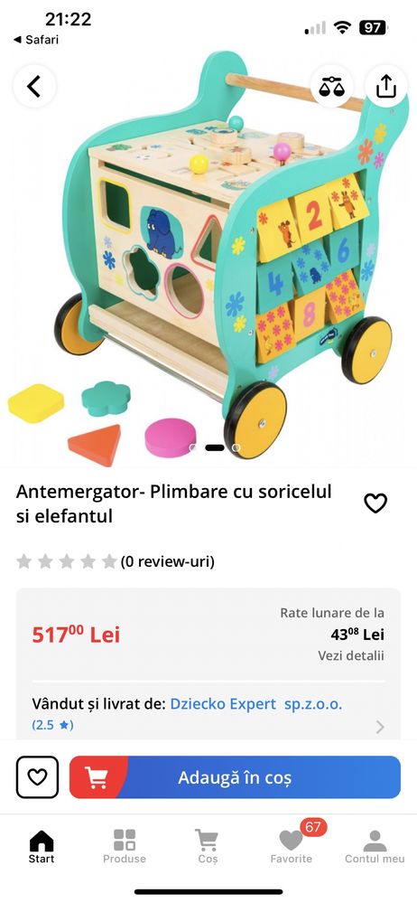 Antemergator din lemn Legler