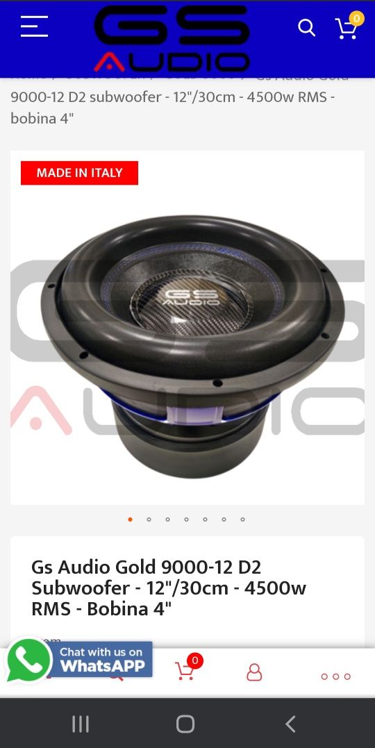 Субуфер GS Audio 12 GOLD 9000 D1 _4500w Rms