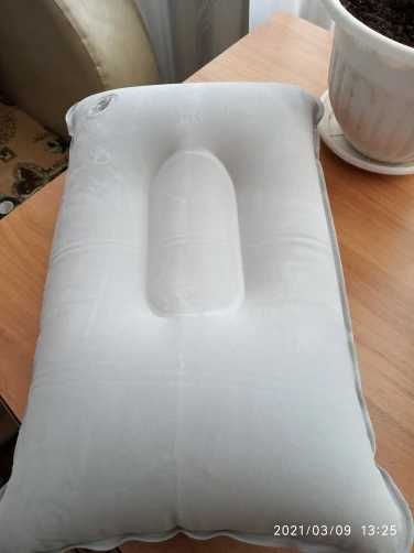 Надувная подушка, портативная складная подушка для отдыха, серая