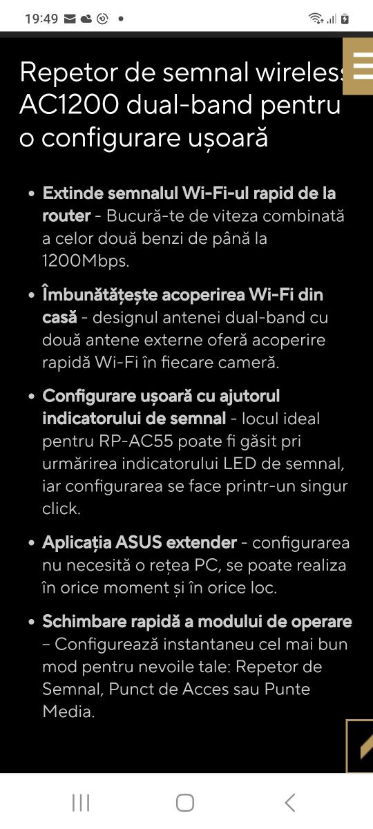 Extender wifi Asus RP-AC55
