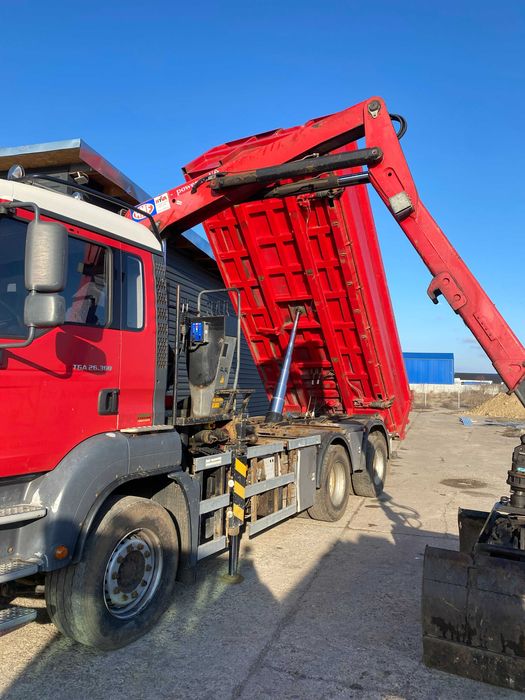 Autobasculanta cu macara MAN TGA 32.360, 2008, 403400 KM, nerulat RO.