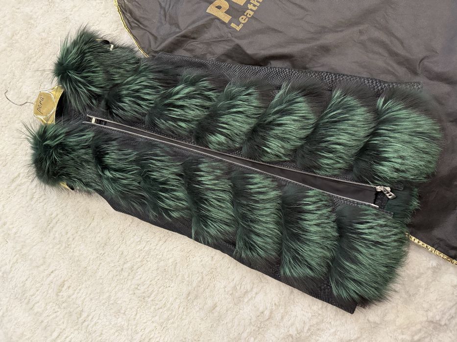 Елек лисица естествен косъм