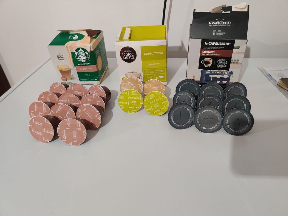 Capsule Dolce Gusto, 12 caffe latte Starbucks, 2 cappuccino, 9 cortado