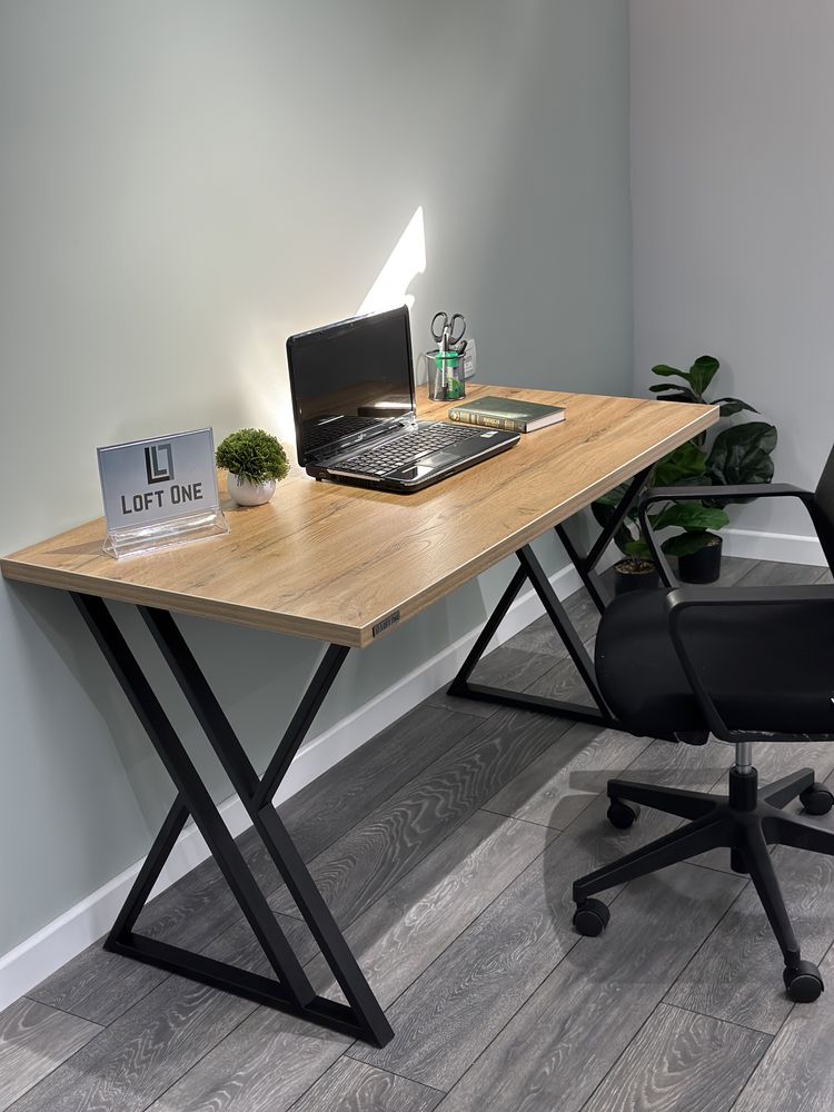 Стол офисный в стиле лофт, парта, компьютерный стол