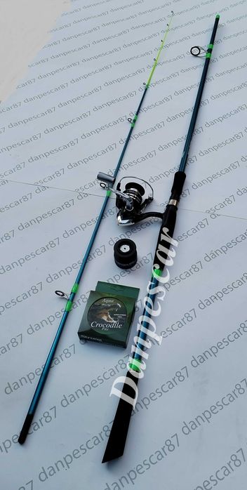 SET 4 Lansete WHITE AMUR 2.70m +4 Mulinete SAIMINO X4000 si 4 role fir