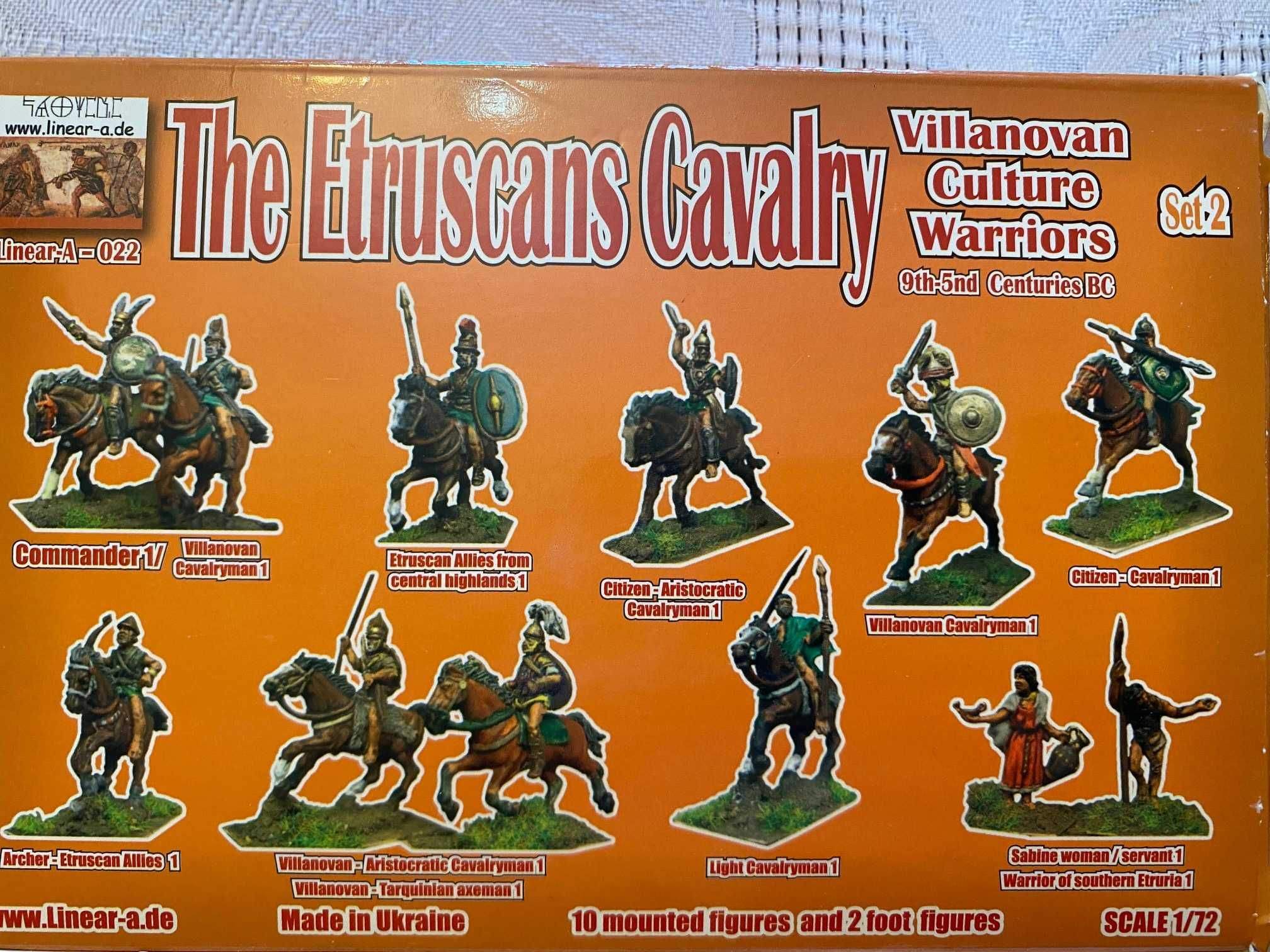 figurine plastic 1/72 cavalerie etruscă Linear A
