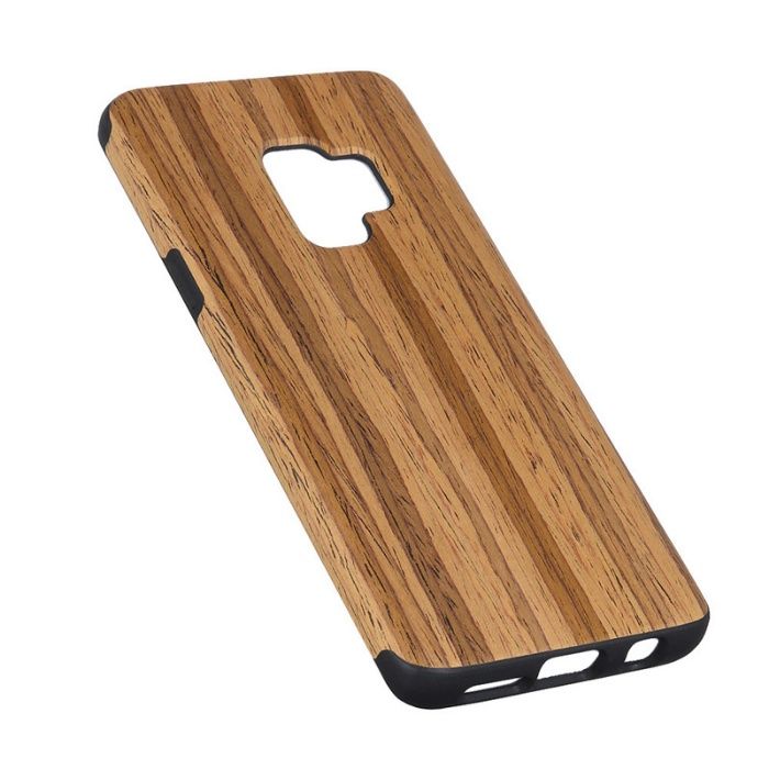 WOOD дървен кейс калъф с каучук SAMSUNG Galaxy S9, S9 Plus, S10, S10E