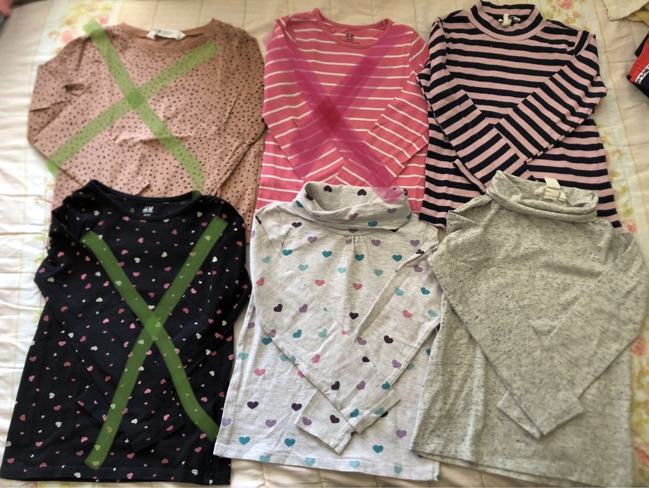 Блузки с дълъг ръкав за момиче 5-6г (110-116)