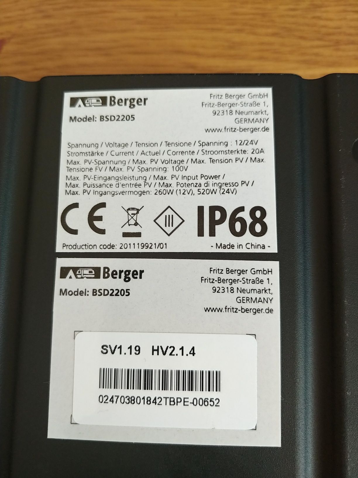 MPPT Tracer 5210BP водоустойчив соларен контролер IP68
