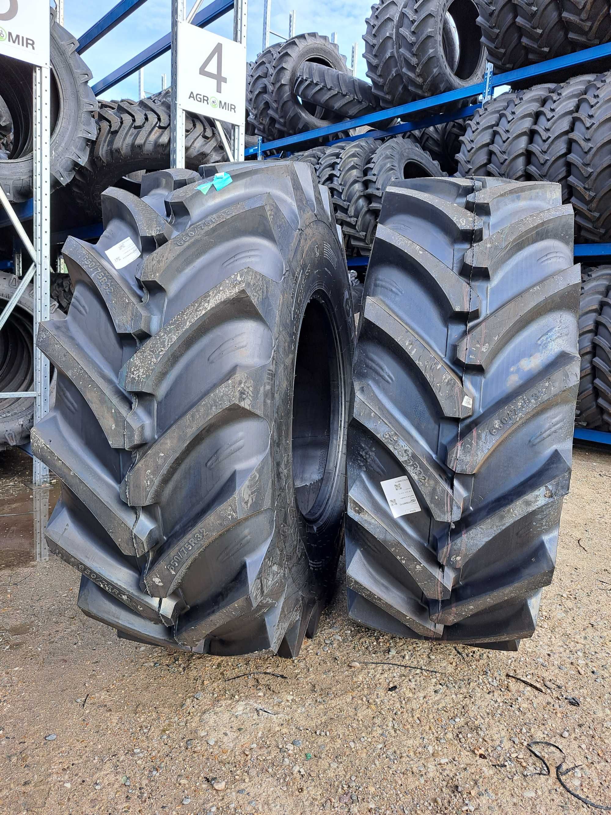 Anvelope noi 650/75R32 OZKA cauciucuri radiale pentru combina 24.5r32