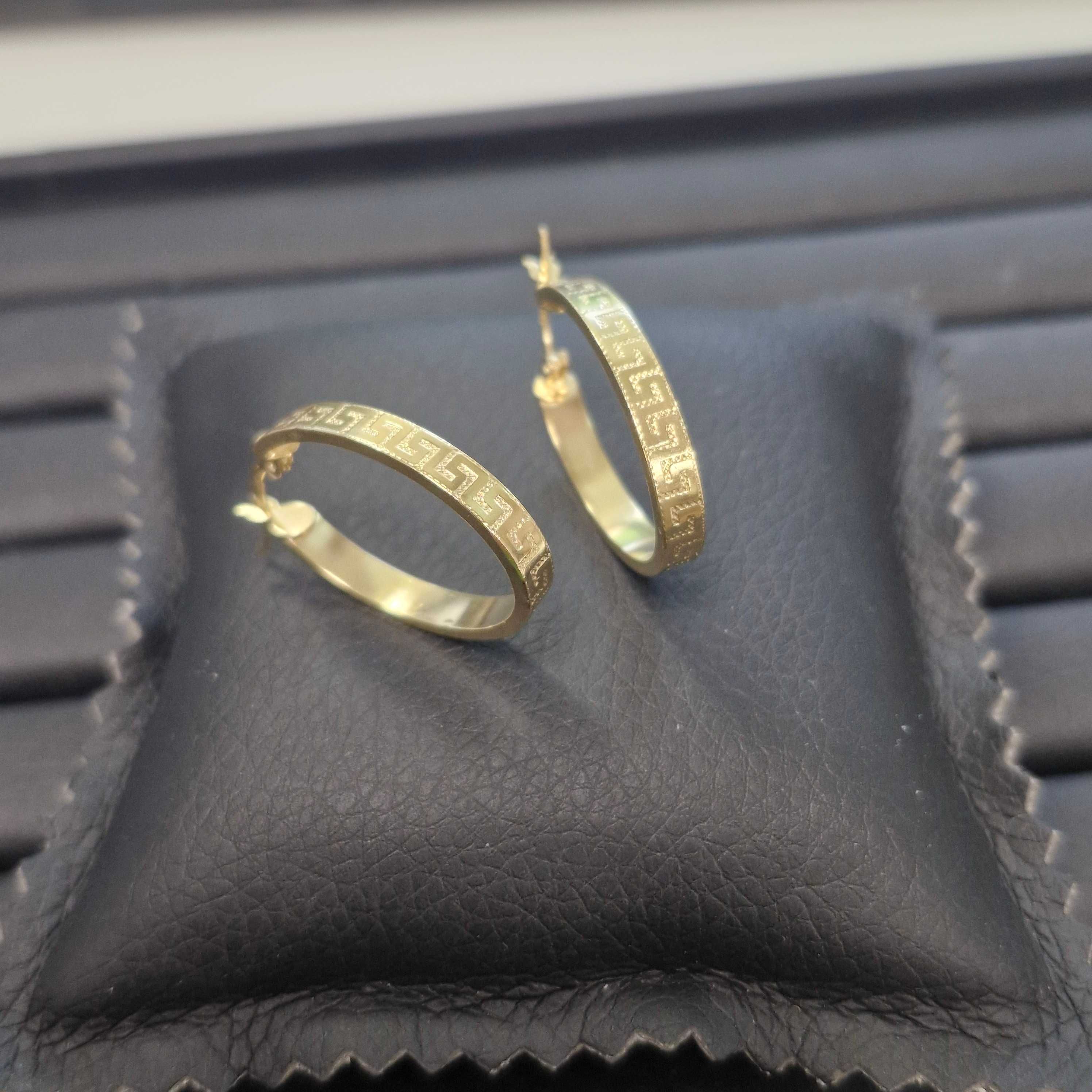 ( B31280.1 / Ag28 Doi Baieti ) Cercei Aur 14K - 3.45 grame / 1207 lei