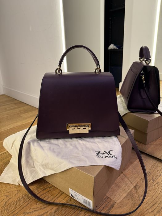 Geanta piele Zac Posen se poarte in 2 moduri