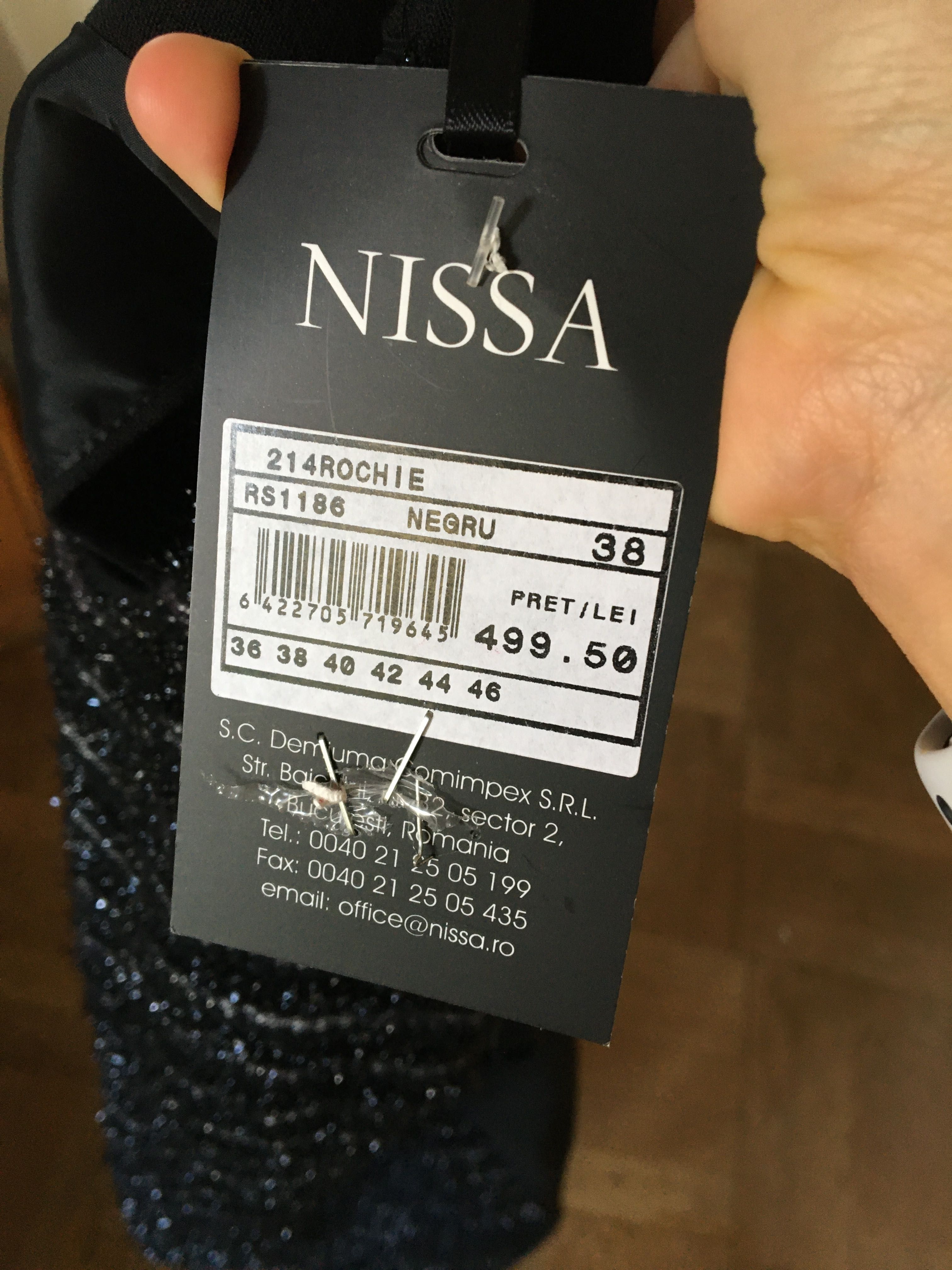 Rochie Nissa marimea S/36, noua cu eticheta