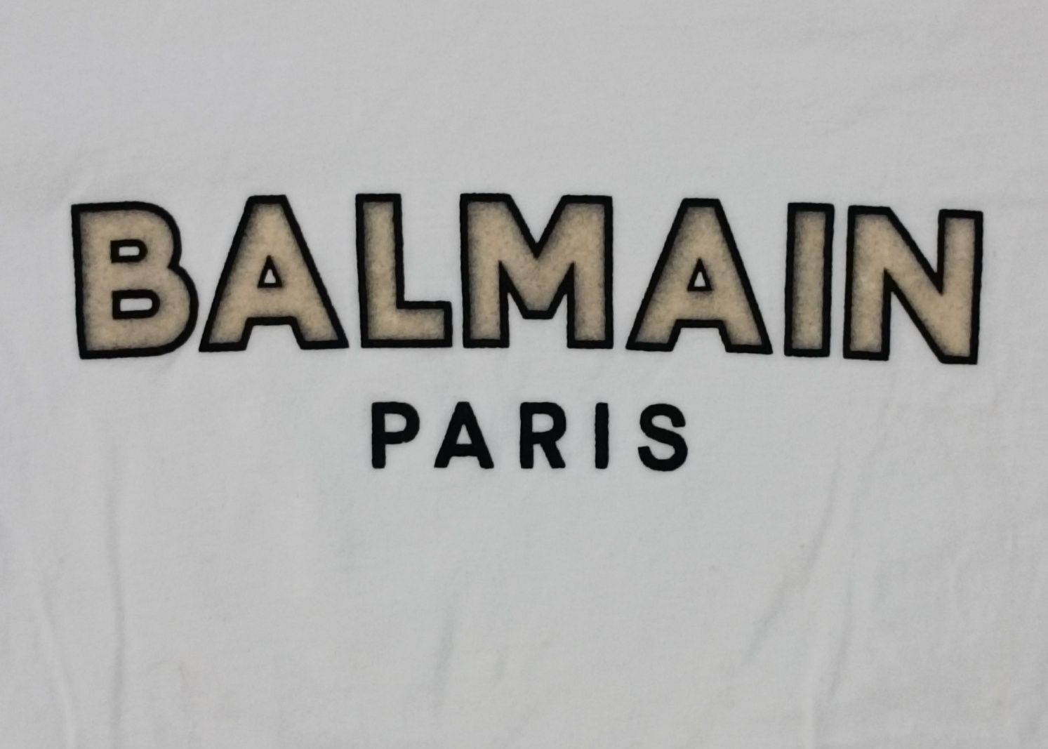 Balmain Paris Logo T-Shirt оригинална тениска M памучна фланелка