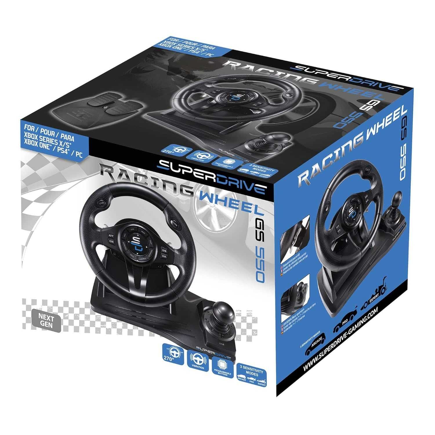 Волан Subsonic SuperDrive Racing Wheel GS 550 за PS4/PC/XBOX ONE,S,X