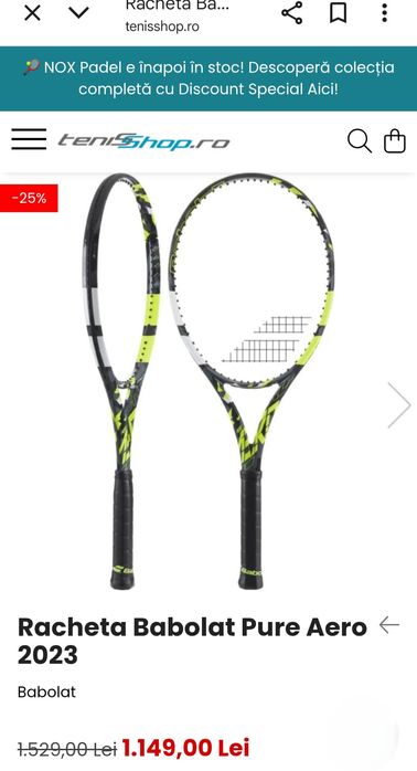 Racheta Tenis Babolat Pure Aero 2023