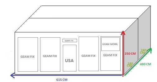 Birou container 2 module – izolat, structură zincată, stare BUNA