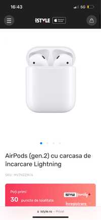 Airpods 2 noi cu factura full garantie