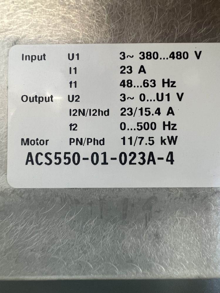 Инвертор 7.5 кВ ABB/честотно управление/честотен регулатор