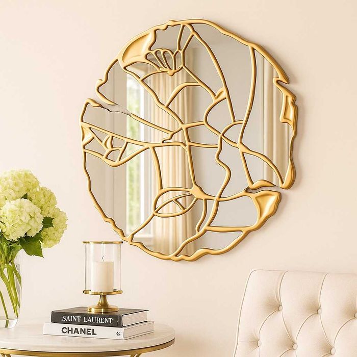 Дизайнерско огледало – кръгло 80×80 см