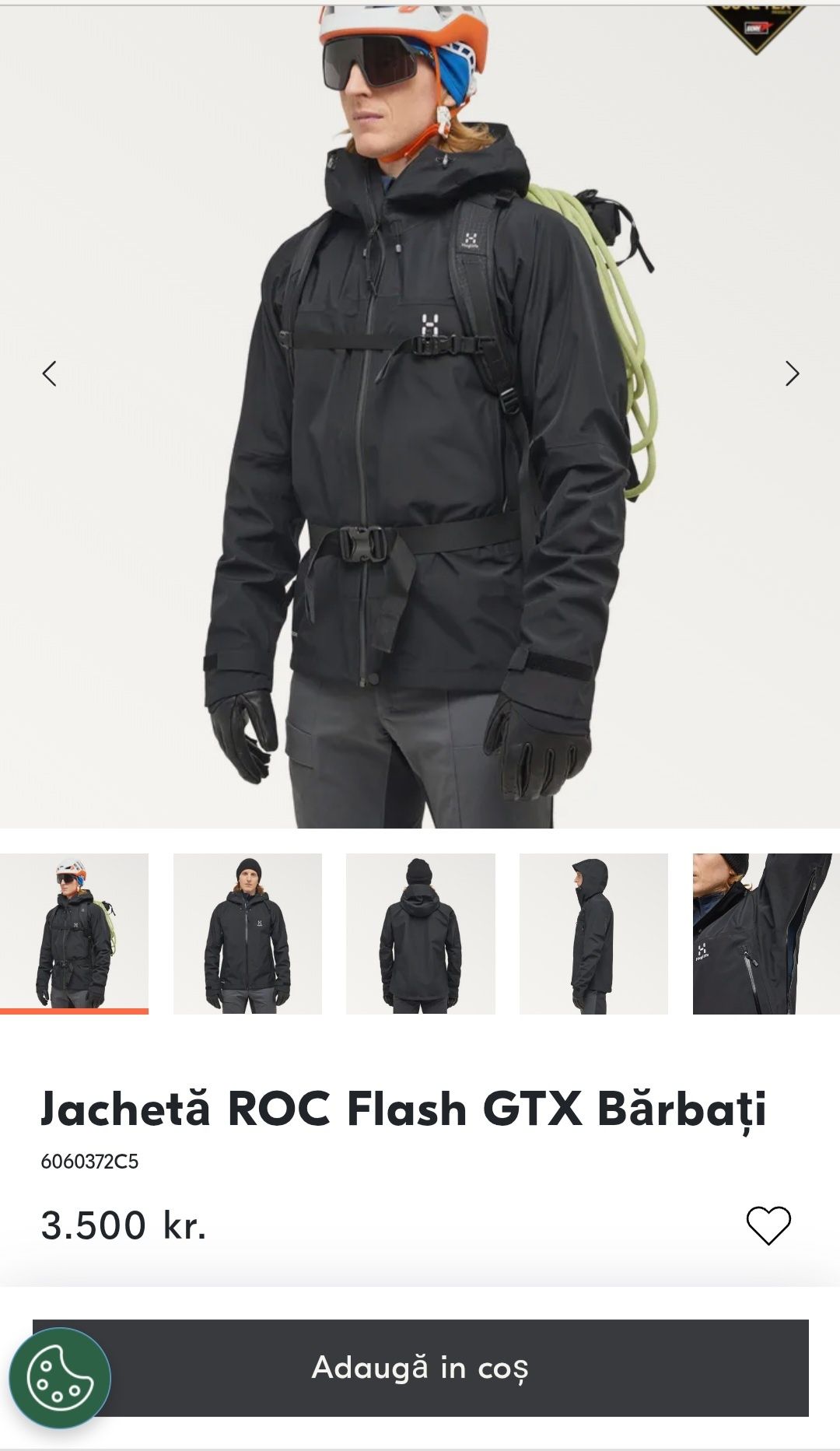 Jacheta schi Gore-Tex Haglofs, snowboard, vânătoare, munte, nr S (men)