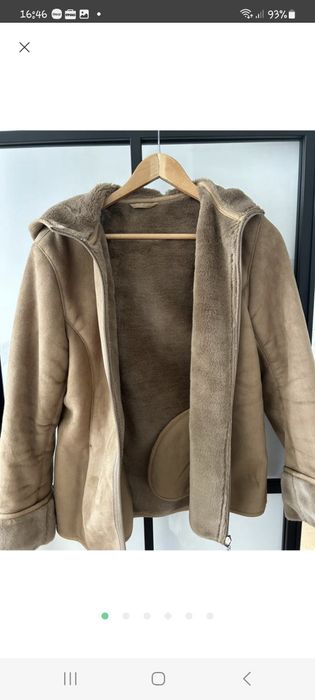 Палто от еко велур Next