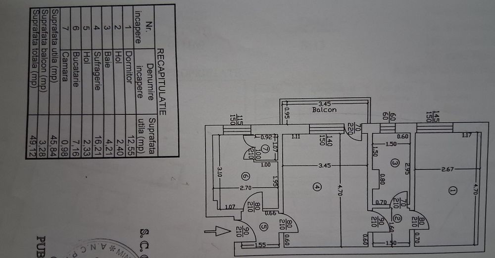 Apartament 2 camere - zona Mărășești